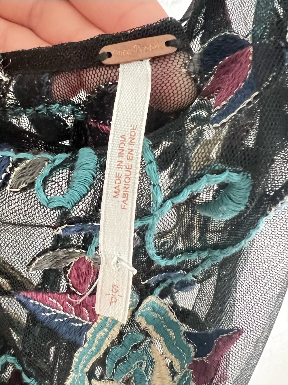 NWOT Free People Embroidered Boquet Maxi Slip - Picture 12 of 13